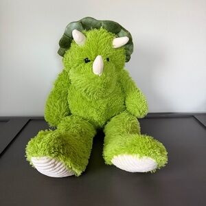 Toy Factory Green Dinosaur Triceratops Plush Toy 32 Inch Stuffed Animal